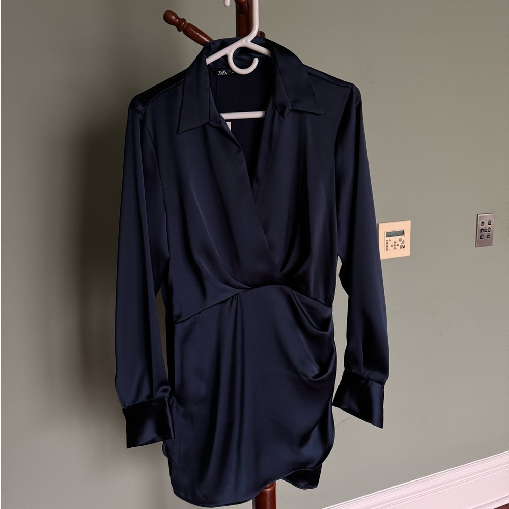 NAVY BLUE COCKTAIL DRESS